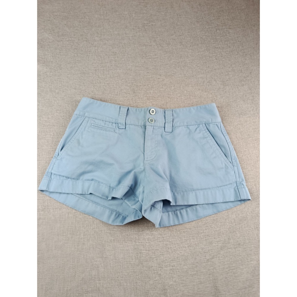 Vintage Ralph Lauren Rugby Chino Shorts  Womens Size 0 Blue Y2K